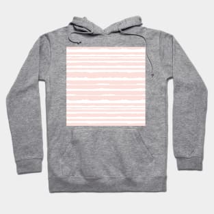 Blush Watercolor Stripes Hoodie